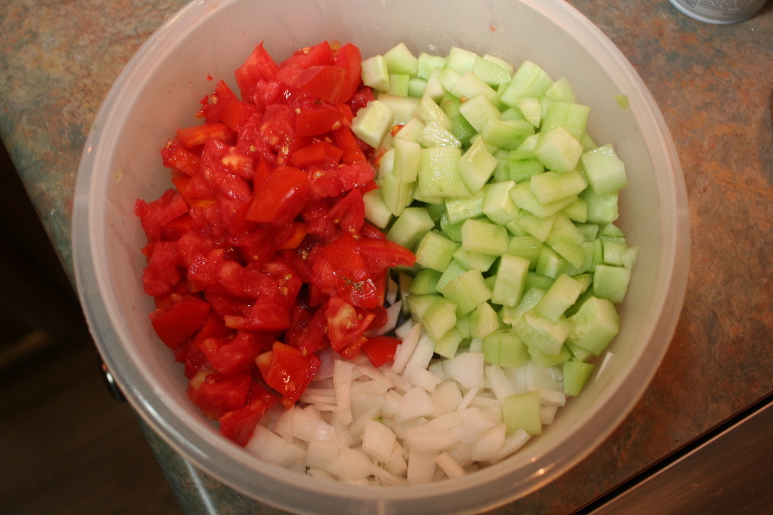 Fresh Cucumber, Tomato and Onion Summer Salad The Buttered Home