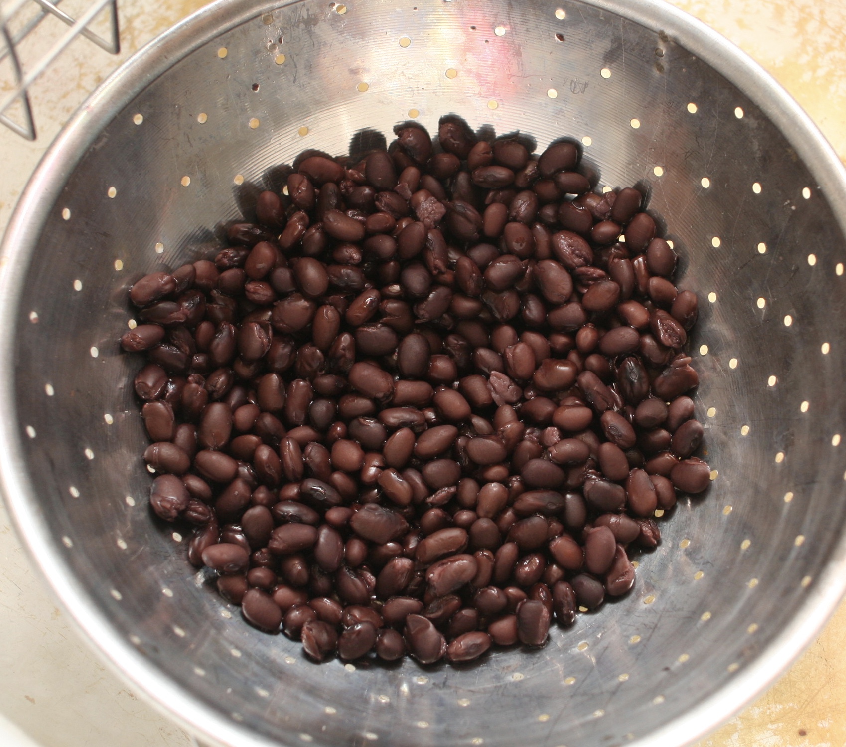 rinsed and drained black beans