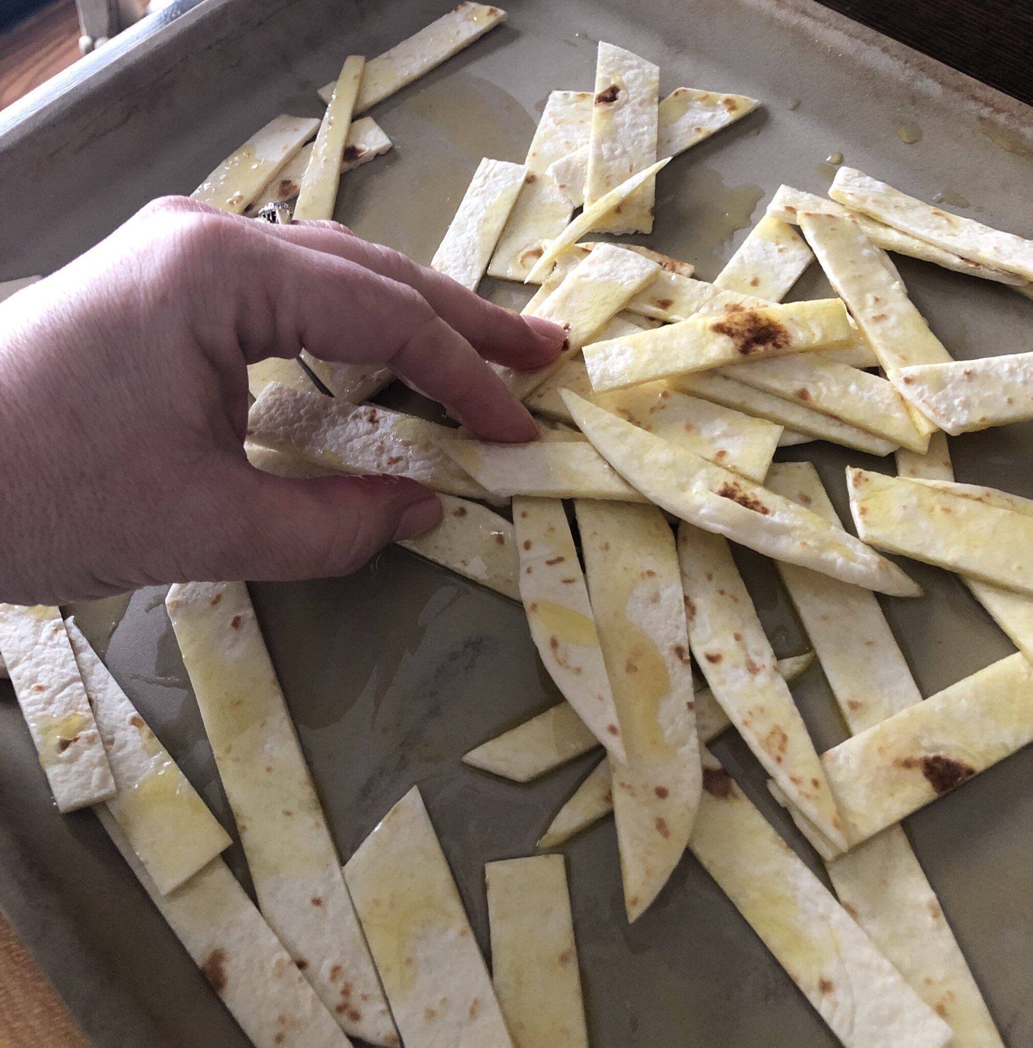 Homemade Tortilla Strips The Buttered Home