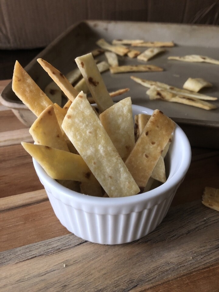 Homemade Tortilla Strips The Buttered Home