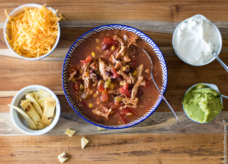 Crock Pot Chicken Tortilla Soup