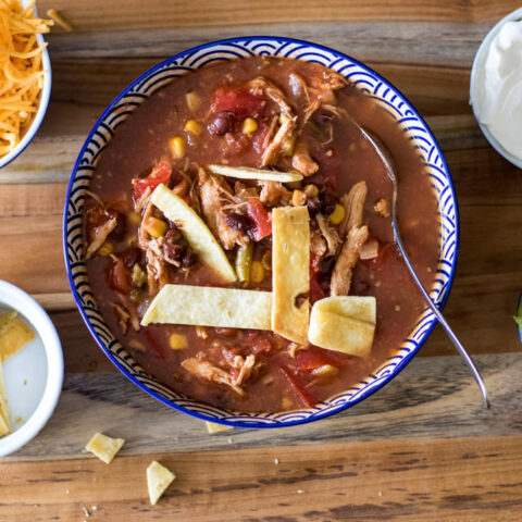 Crock Pot Chicken Tortilla Soup