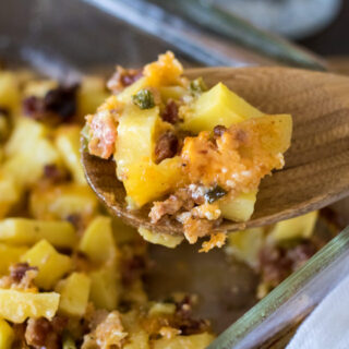 Cheesy Bacon Potato Casserole