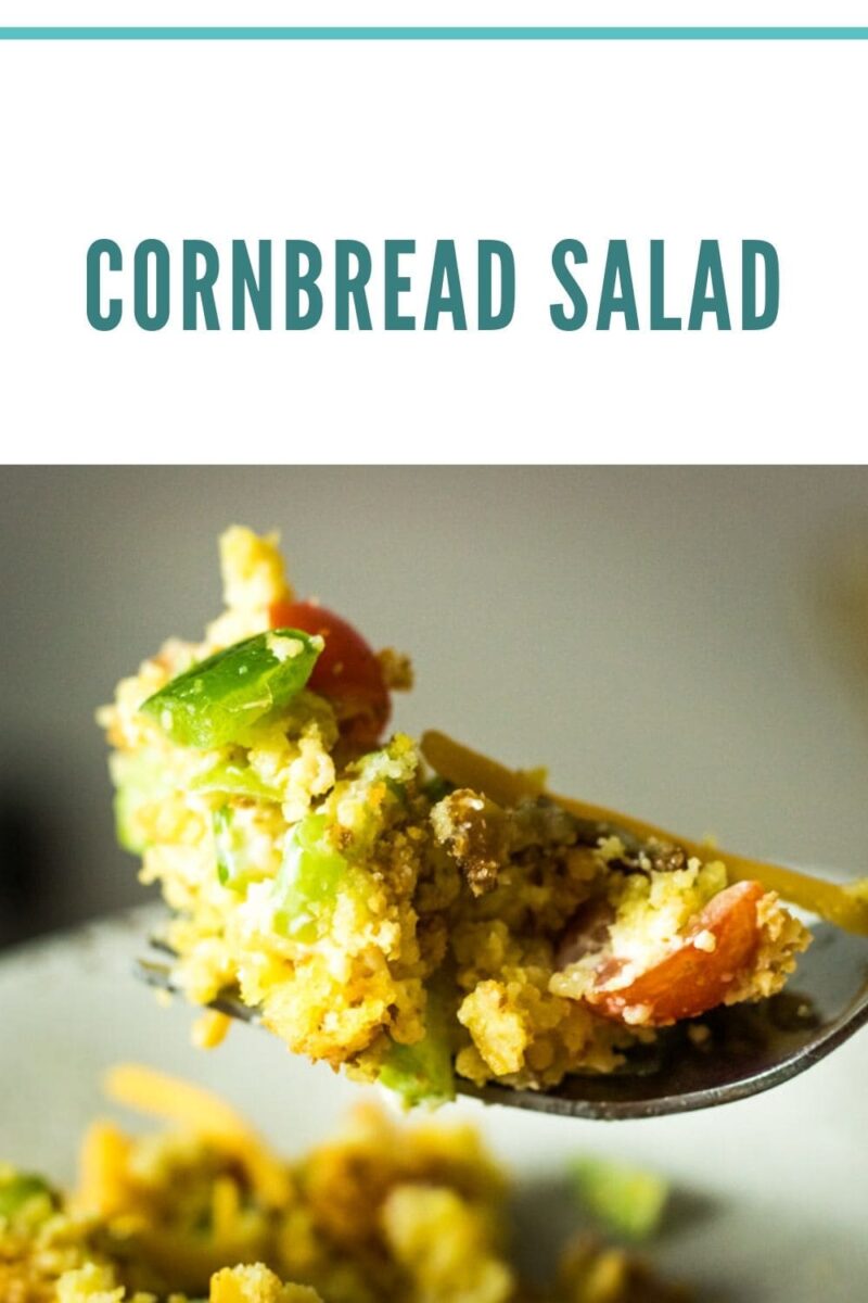 Cornbread salad pin for pinterest