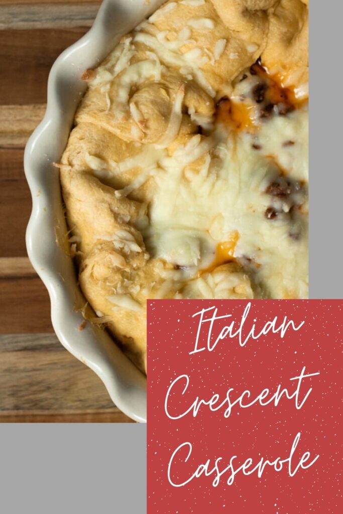 Italian crescent casserole pin