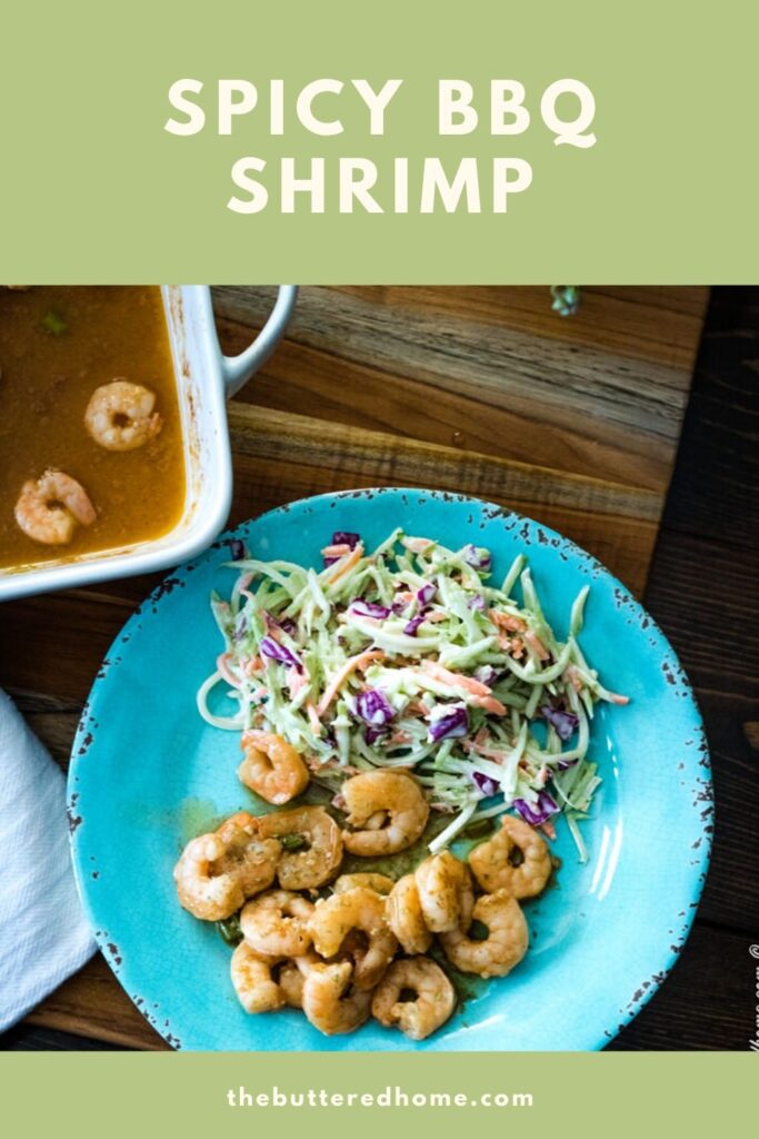Spicy BBQ shrimp picture for pinterest