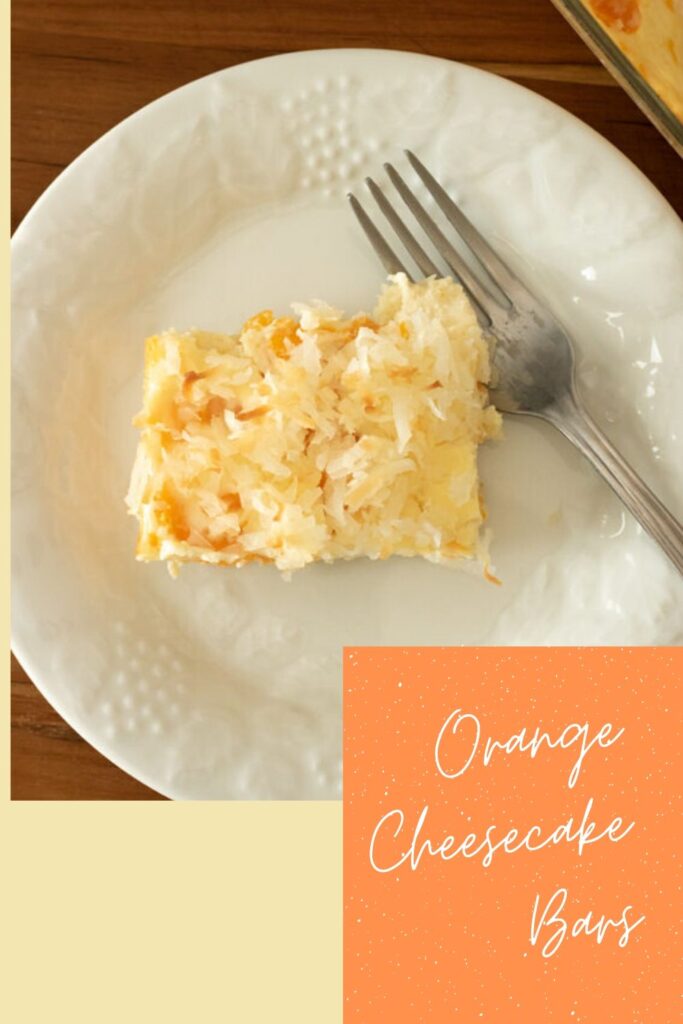orange cheesecake bar pin