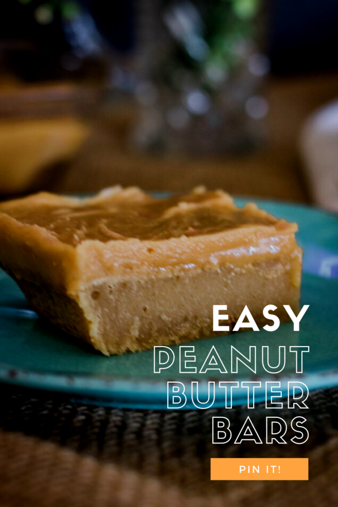 Peanut Butter Bar pin for pinterest
