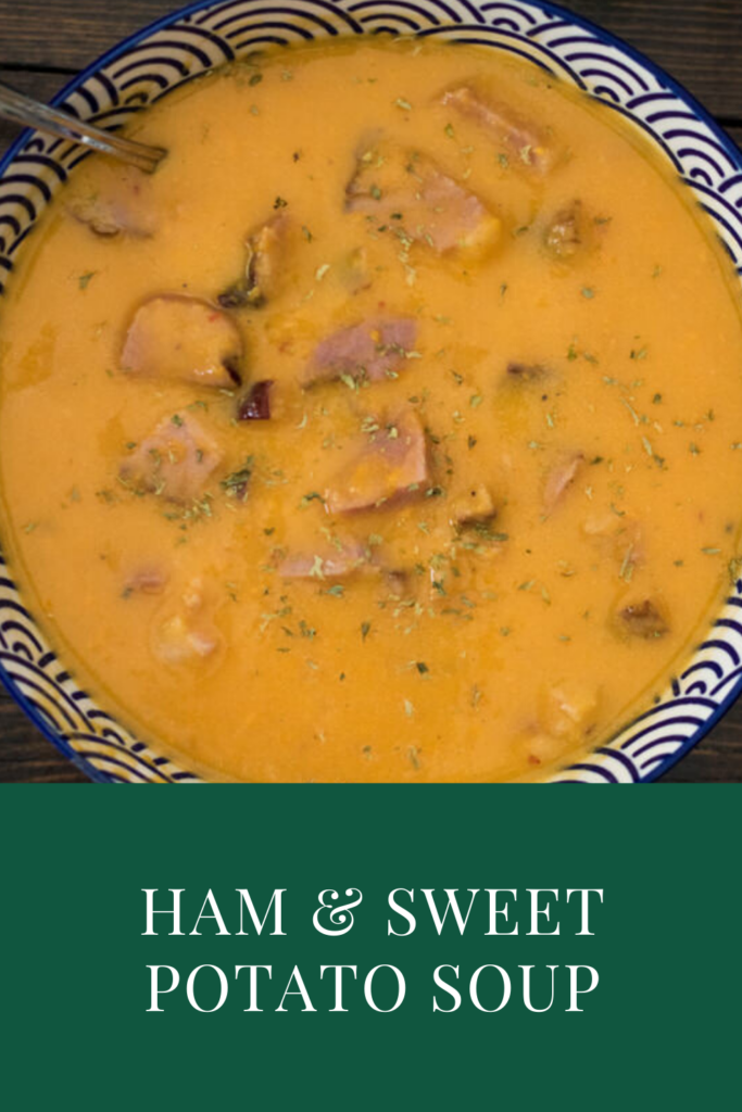 Ham and Sweet Potato soup pin