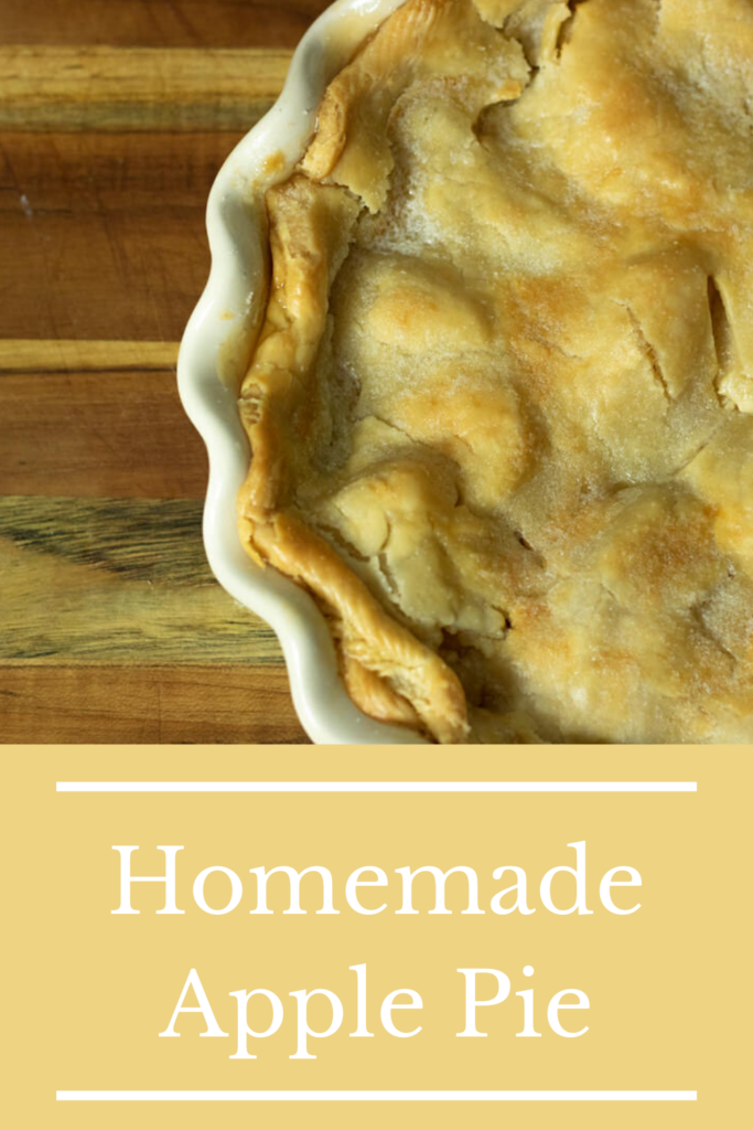 Homemade Apple Pie pin for pinterest
