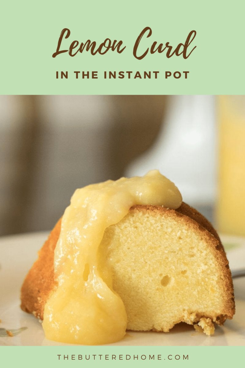 instant pot lemon curd pin for pinterest