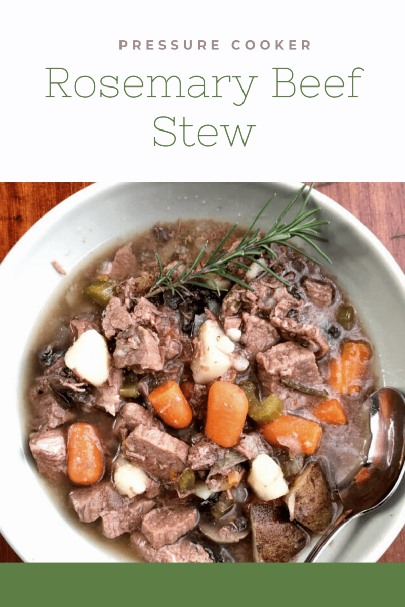 Instant Pot Rosemary Beef Stew Pin