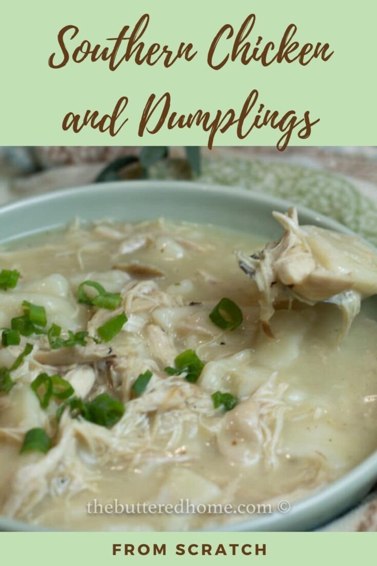 Homemade Southern Chicken and Dumplings - The Buttered Home