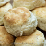 close up of homemade biscuits