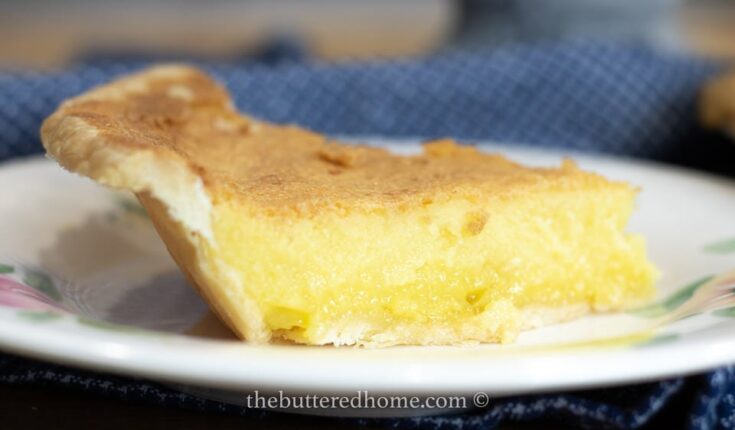 Southern Buttermilk Pie - The Buttered Home