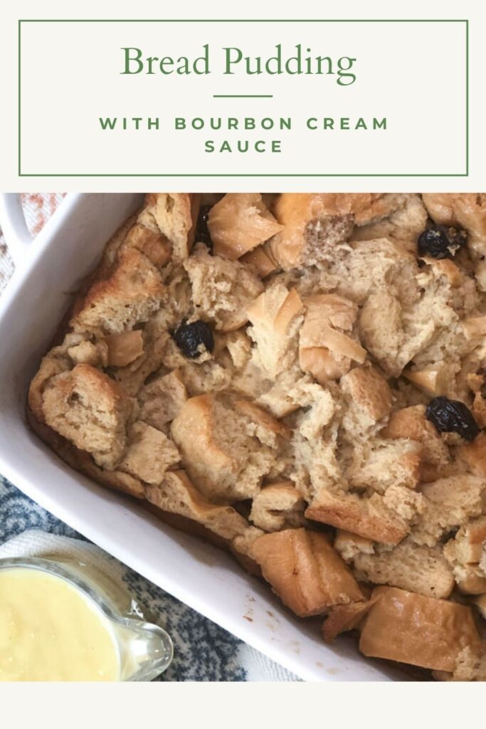 bread pudding pin for pinterest