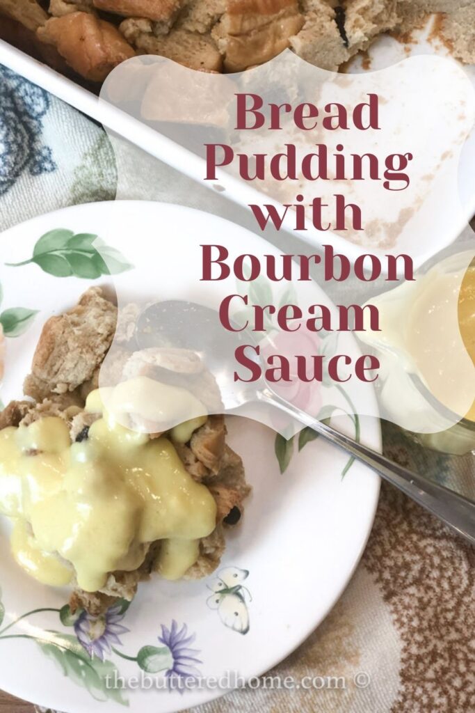 bread pudding pin for pinterest