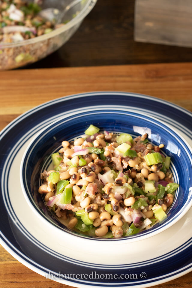 bacon and black eyed pea salad