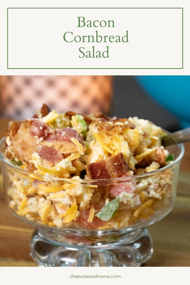 bacon cornbread salad pin
