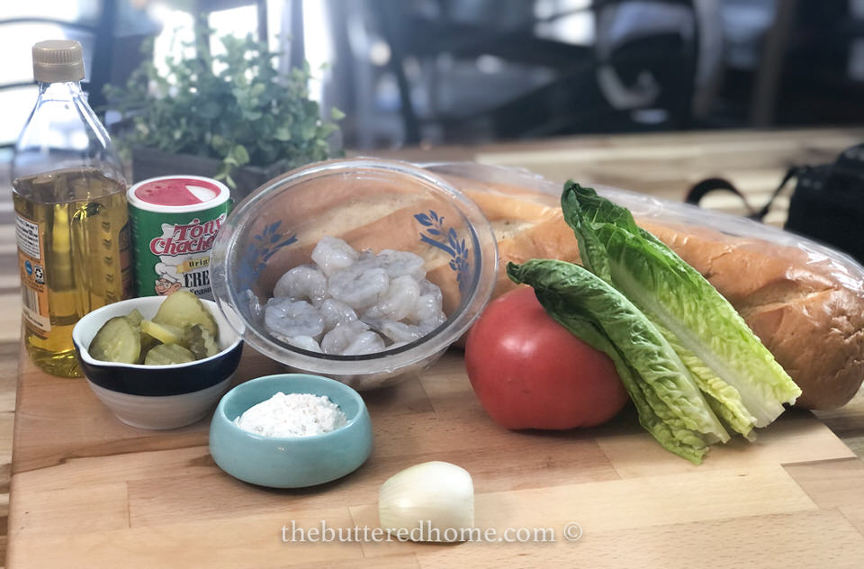 shrimp po boy ingredients