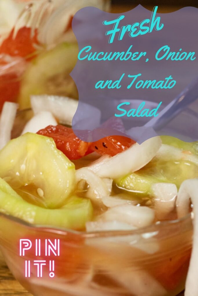 cucumber onion and tomato summer salad pin
