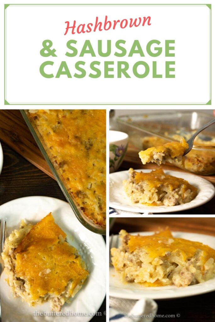 sausage hashbrown casserole pin