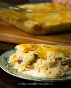 Ham and Cheese Grits Casserole - The Buttered Home