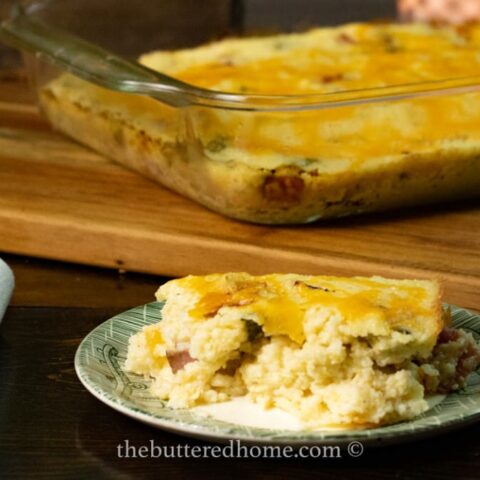 Ham and Cheese Grits Casserole