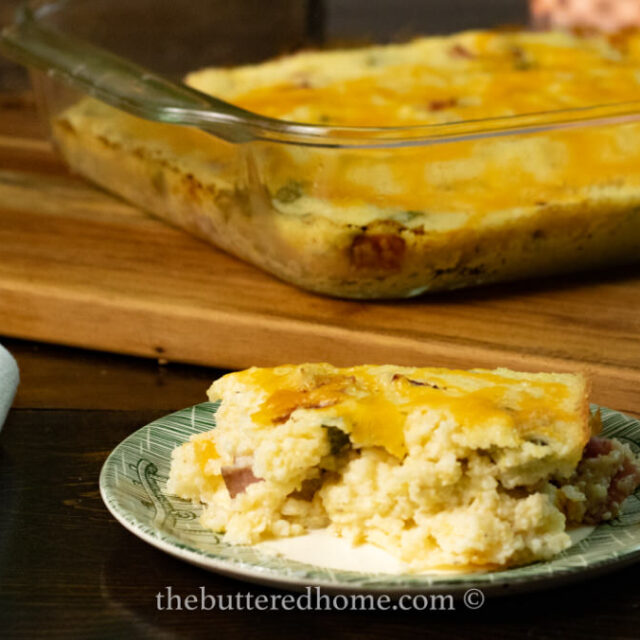 Ham and Cheese Grits Casserole The Buttered Home