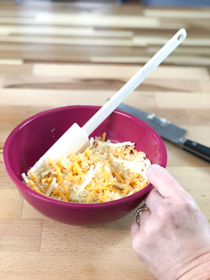 cheese and bread crumb topping