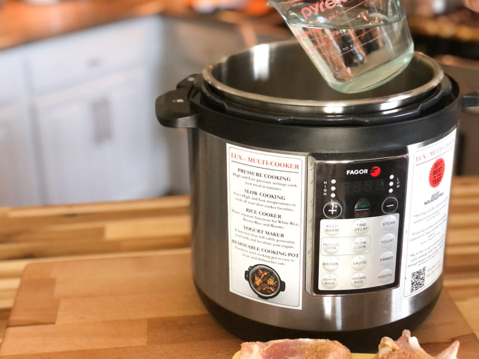 adding water to pressure cooker