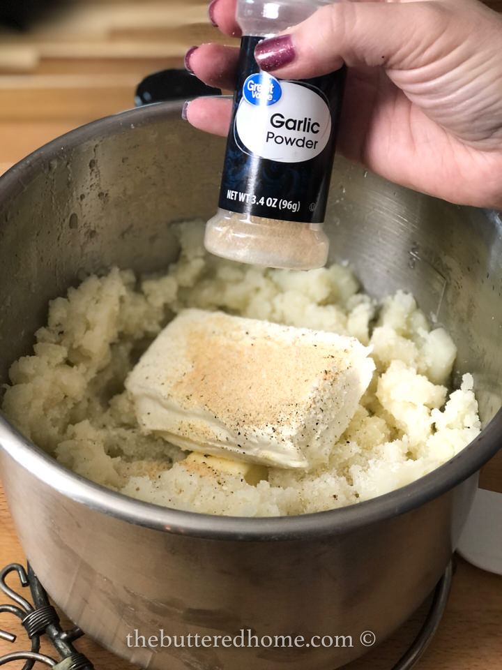 adding garlic powder