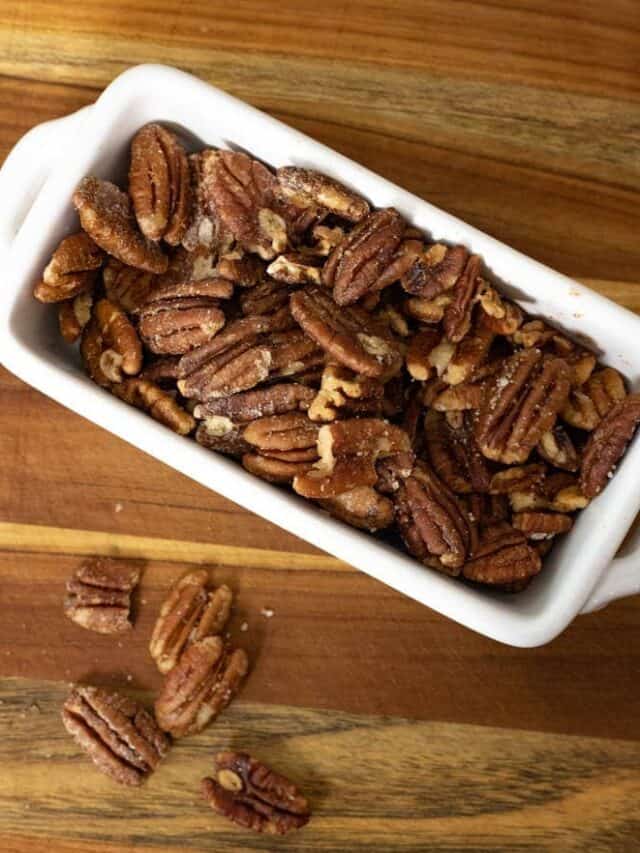 OVEN ROASTED SALTED PECANS STORY - The Buttered Home