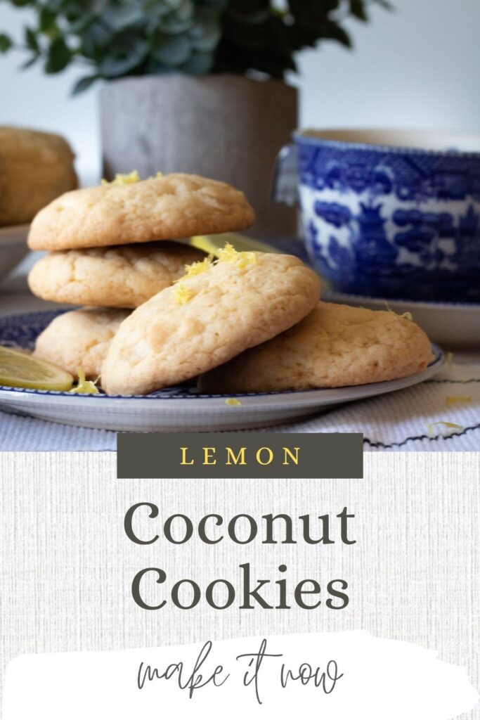 lemon coconut cookie pin for pinterest