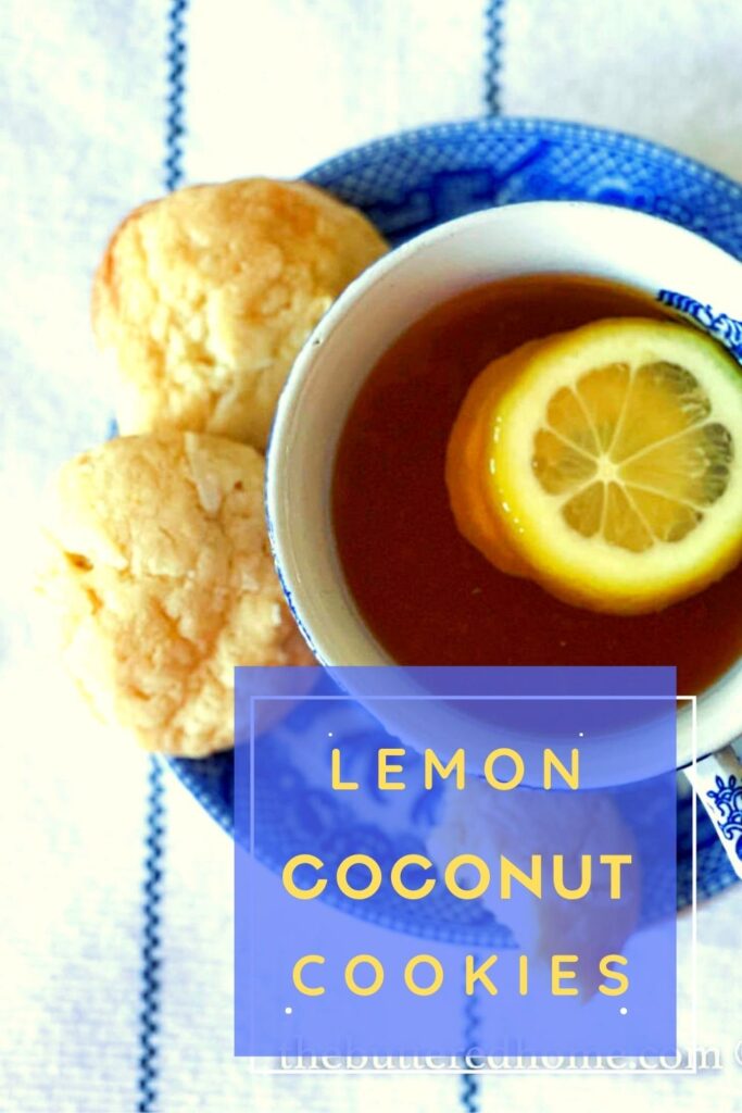 lemon coconut cookie pin for pinterest