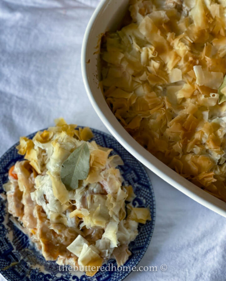 Light and Healthy Chicken Pot Pie - The Buttered Home