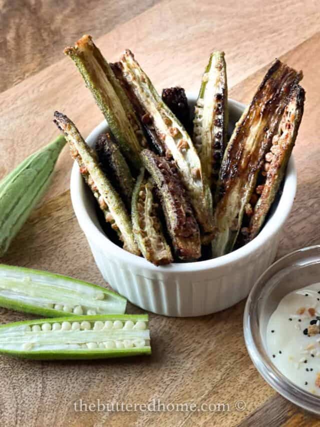 The Best Okra Fries Recipe The Buttered Home