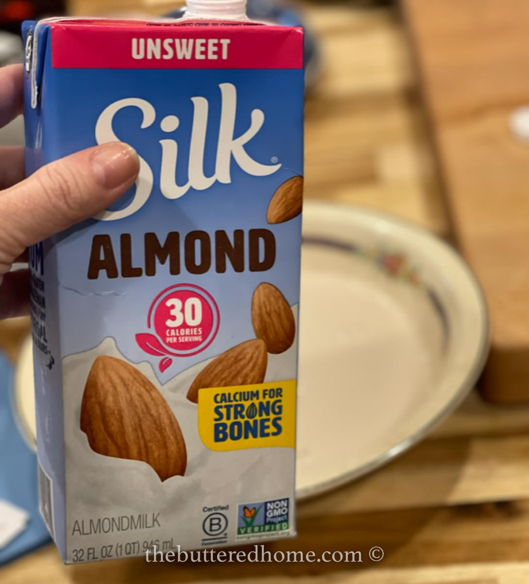 adding unsweetened almond milk