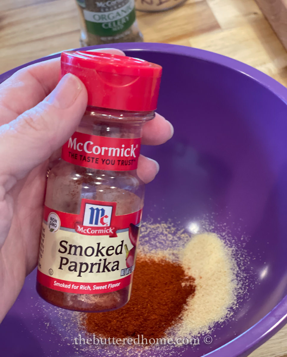 adding smoked paprika
