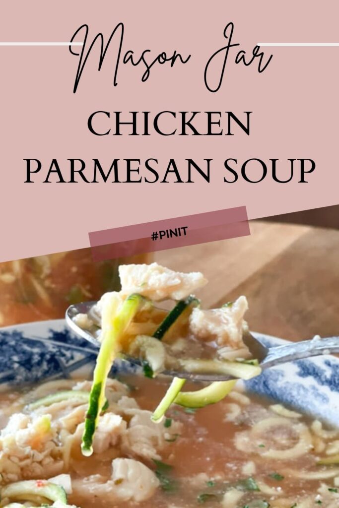 chicken parm soup pin for pinterest