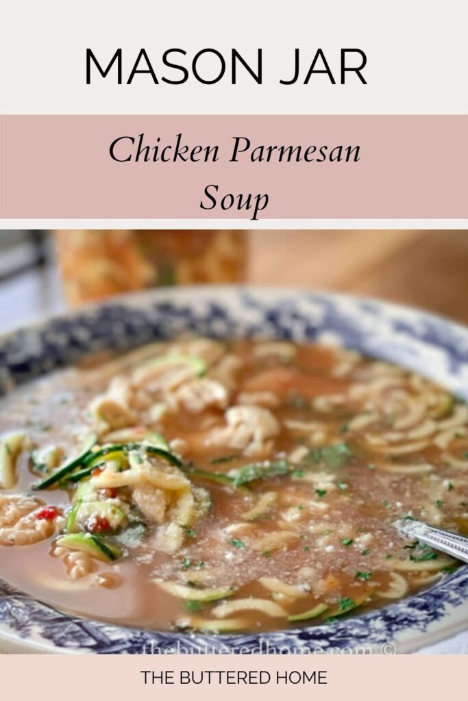 chicken parm soup pin for pinterest