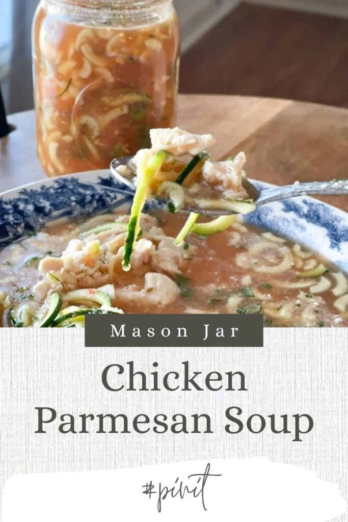 chicken parm soup pin for pinterest