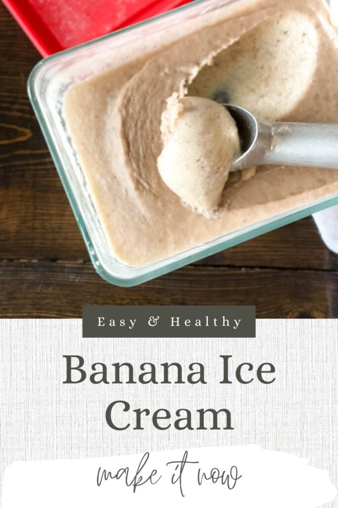 banana ice cream pin for pinterest