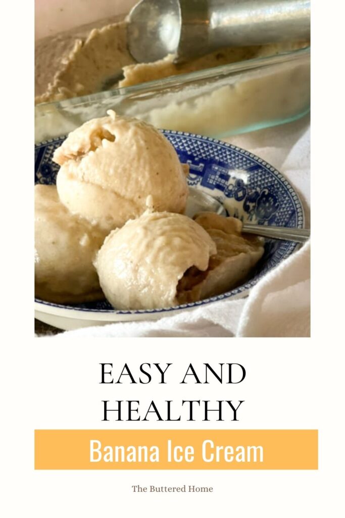 banana ice cream pin for pinterest