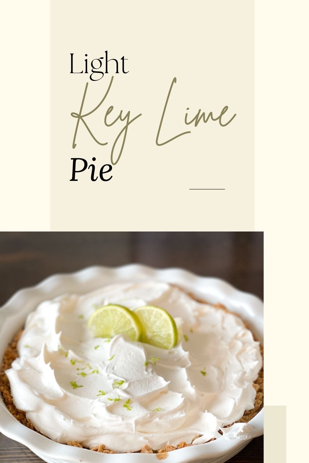 Light Key Lime Pie