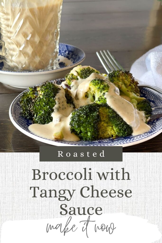 broccoli with cheese pin for pinterest