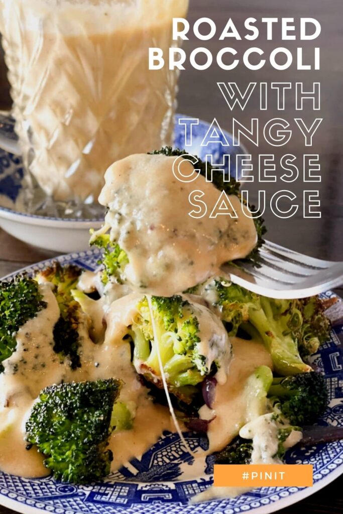 broccoli with cheese pin for pinterest