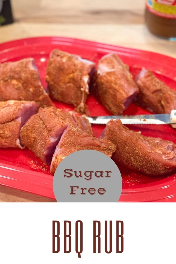 sugar free bbq rub pin for pinterest
