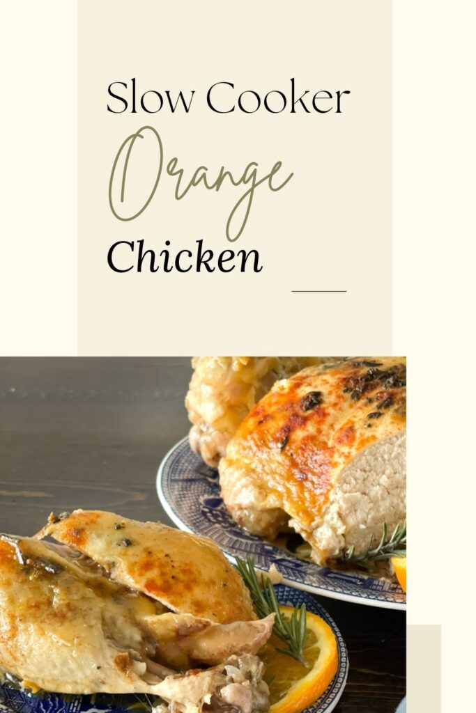 orange chicken pin for pinterest