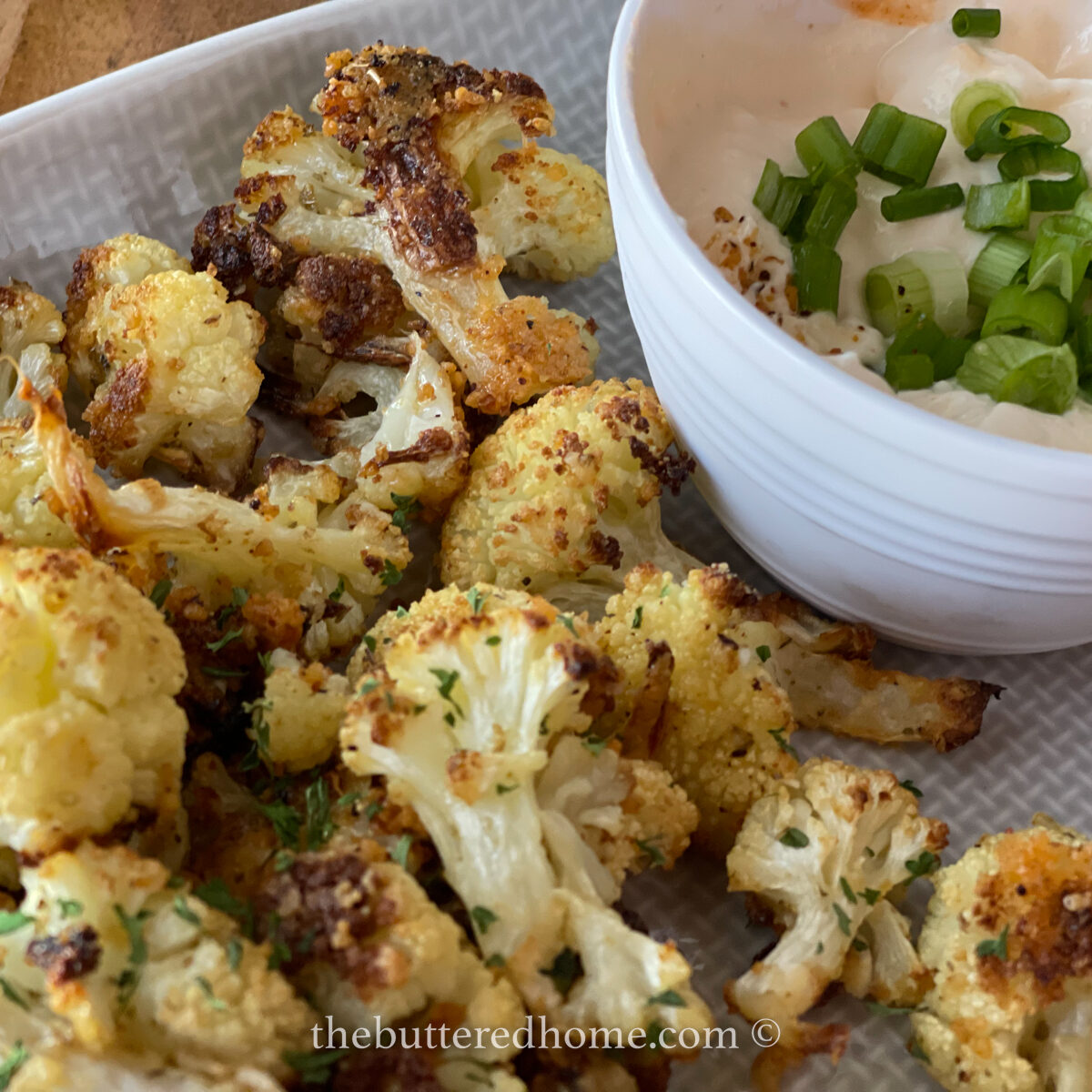 roasted cauliflower feature